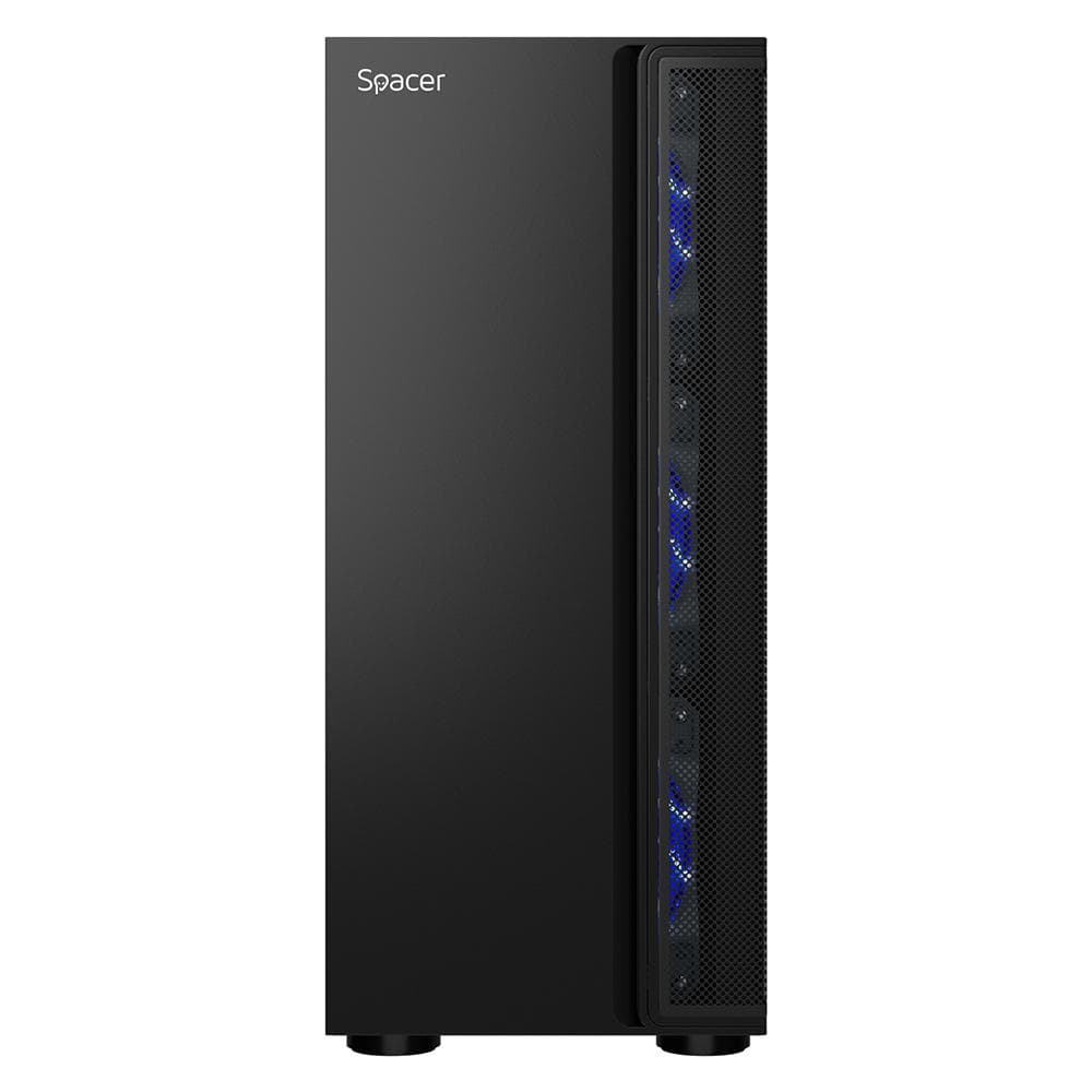 Carcasa SPACER ICE HERO, RGB, Mid Tower, Black - 5