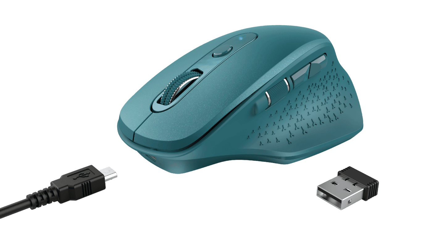 Mouse Trust Ozaa, Rechargeable Wireless, blue