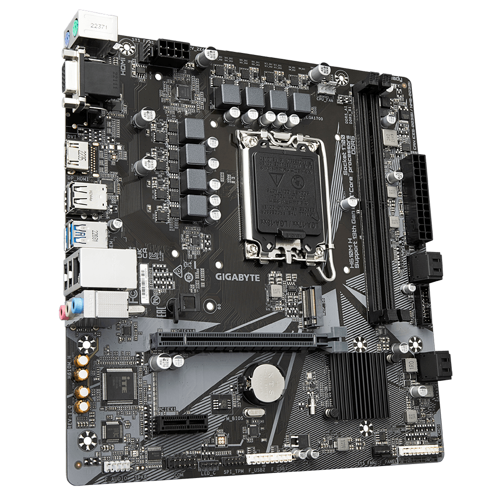 Placa de baza Gigabyte H610M H, LGA 1700, DDR5, Micro-ATX - 2