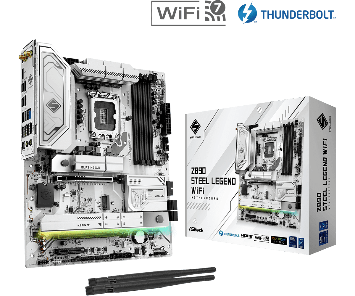 Placa de baza ASRock Z890 Steel Legend WiFi, Socket 1851,