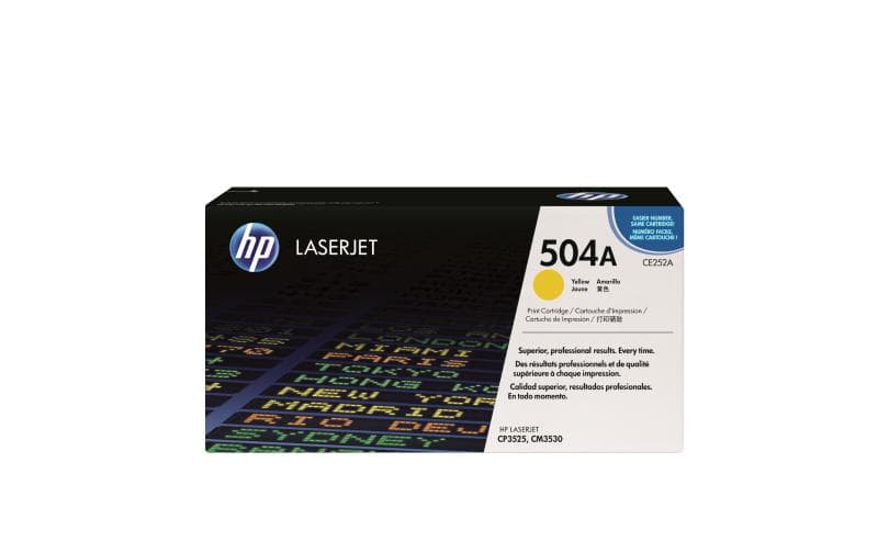 Toner HP CE252A, yellow, 7 k, Color LaserJet CM3530 MFP,
