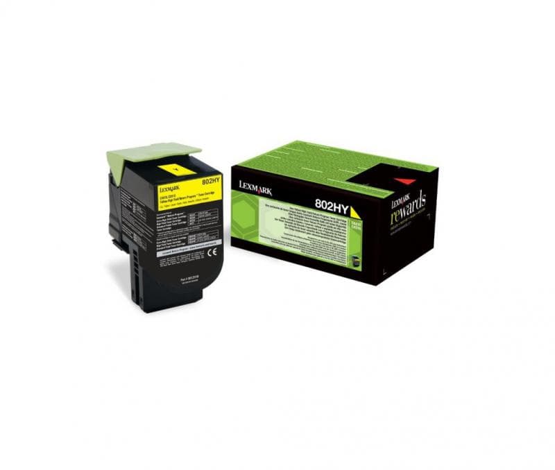 Toner Lexmark 80C2HY0, yellow, 3 k, CX410de , CX410de with