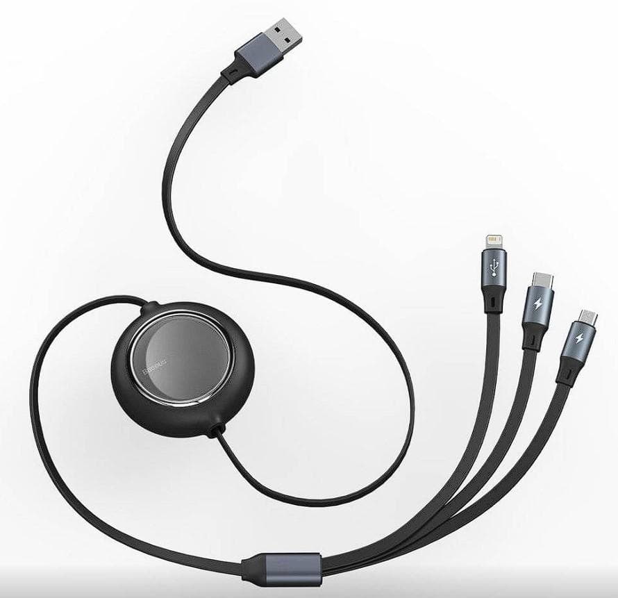 CABLU alimentare si date Baseus Bright Mirror 2 One-for-three Retractable,