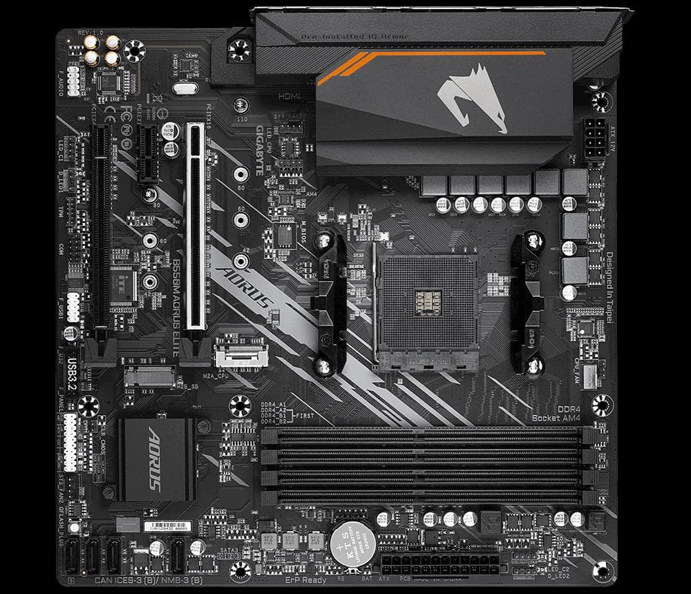 Placa de baza Gigabyte B550M AORUS ELITE, Socket AM4, DDR4,