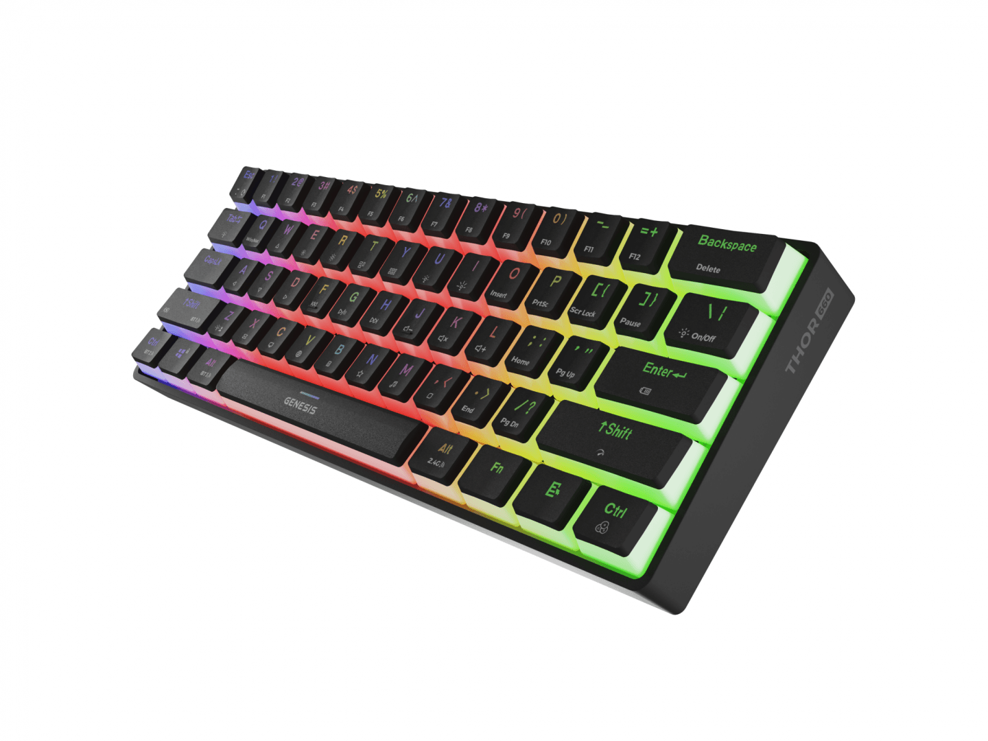 Tastatura gaming mecanica wireless Genesis Thor 660 G2 60% , - 6