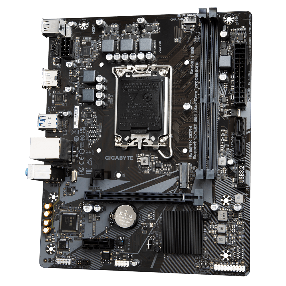 Placa de baza Gigabyte H610M K, Socket 1700, DDR4, Micro-ATX - 3