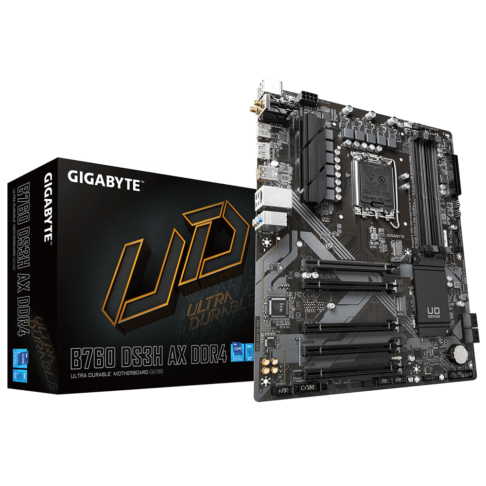 Placa de baza Gigabyte B760 DS3H AX, LGA 1700, DDR4,