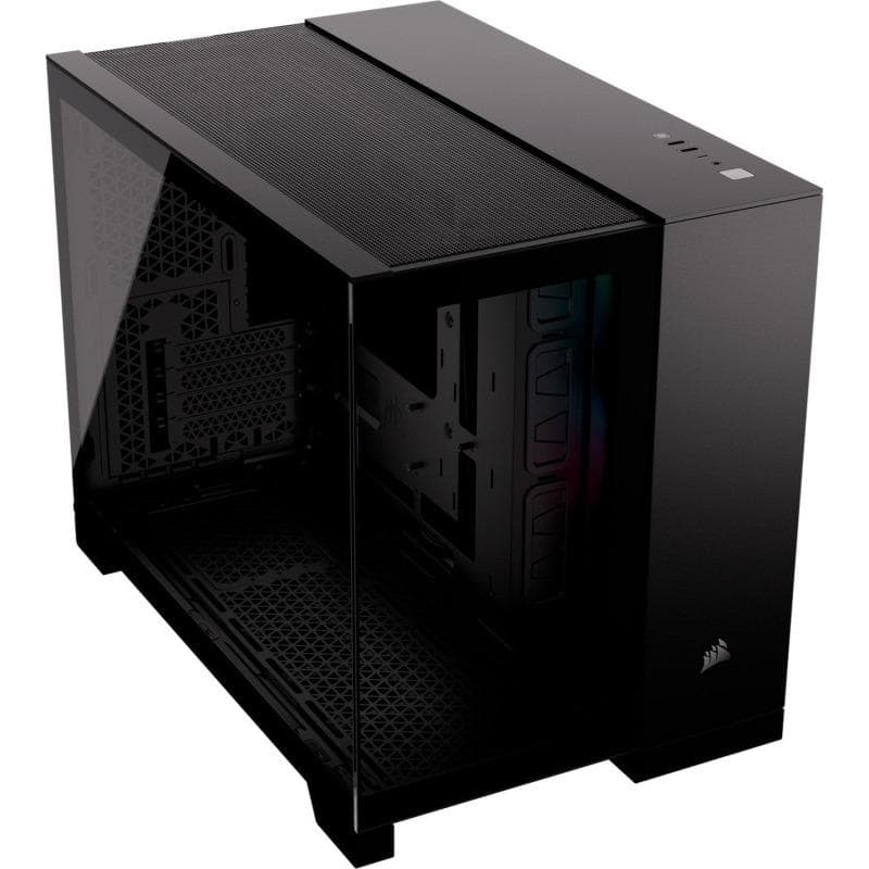 Carcasa CORSAIR 2500X RGB, Mini Tower, Black - 2