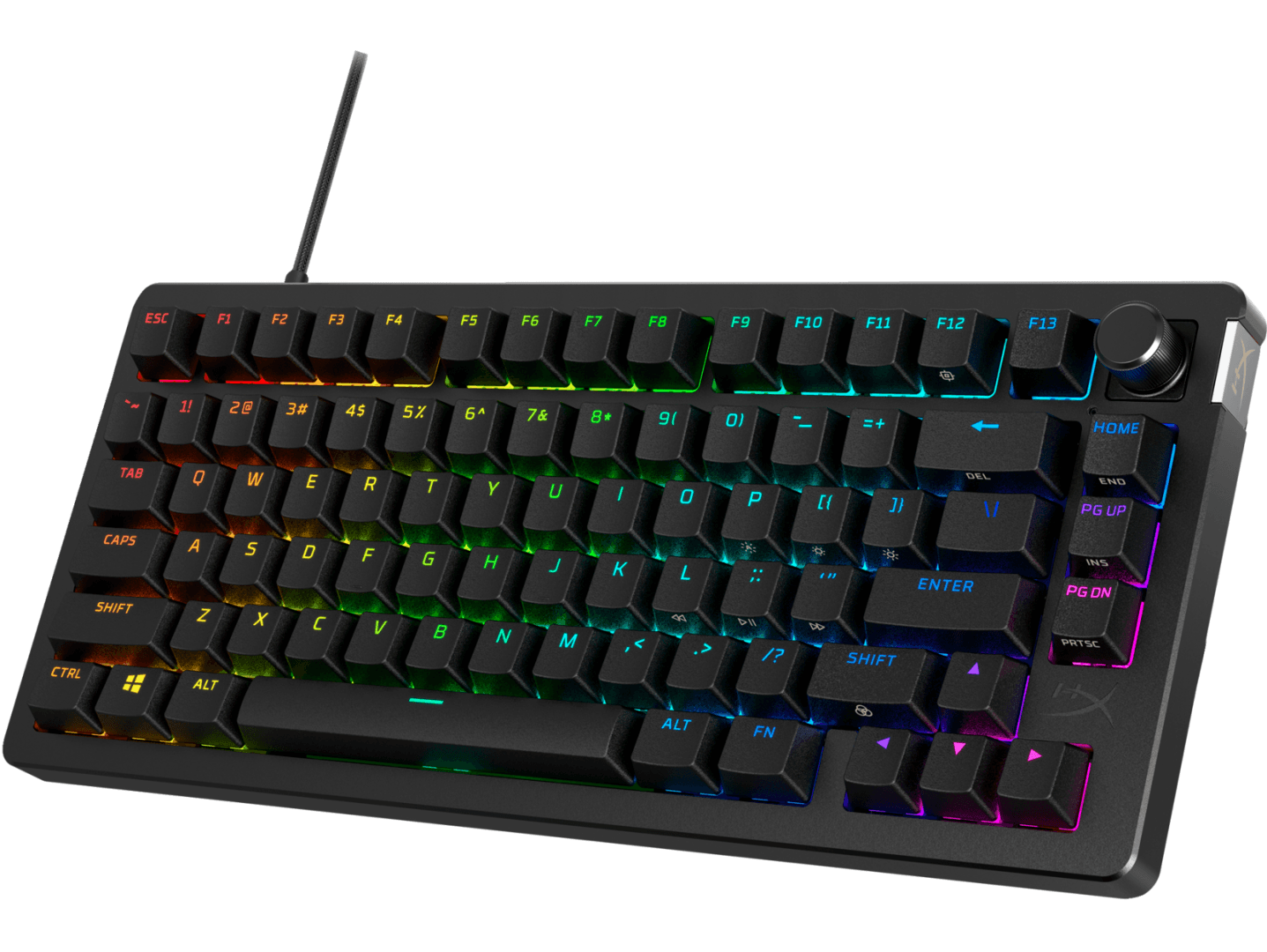 Tastatura gaming mecanica HyperX Alloy Rise, iluminare RGB (16,777,216 culori), - 2