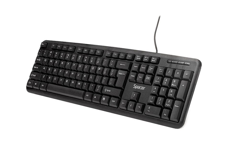 Tastatura Spacer SPKB-S62 cu fir, USB, 104 taste, anti-spill, negru - 3