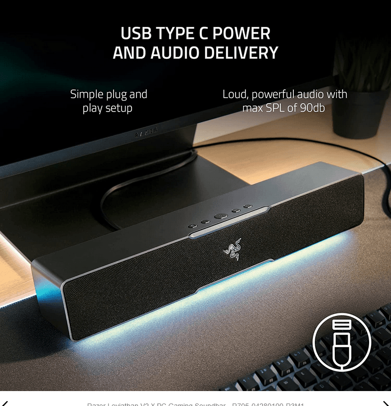 Razer Leviathan V2 X   TECHNICAL SPECIFICATIONS  FREQUENCY - 2