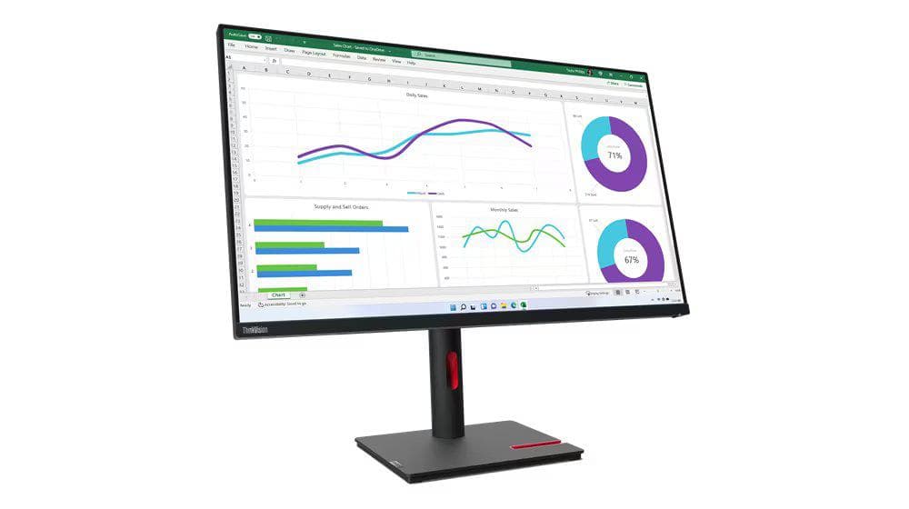 Monitor Commercial Lenovo ThinkVision T32h-30, 31.5", 2560 x 1440 pixeli, - 2