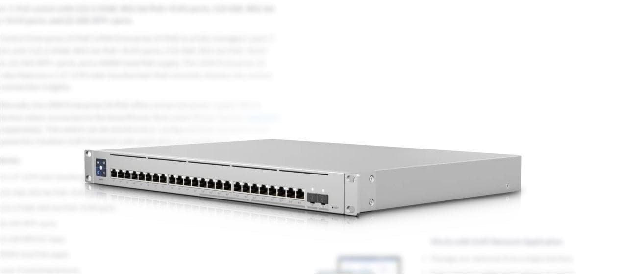 Switch Ubiquiti UniFi USW-ENTERPRISE-24-POE, 24 port, 100/1000/2500 Mbps - 2