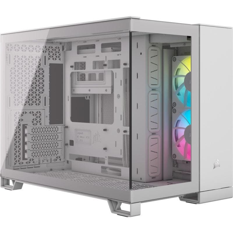 Carcasa CORSAIR 2500X RGB, Da, Mini Tower, White