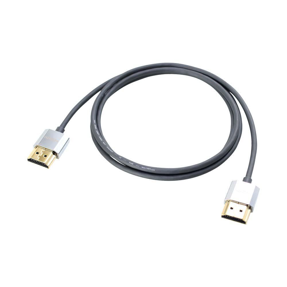 Cablu Lindy LY-41672, HDMI Cromo Slim with Ethernet, 2m, negru - 2