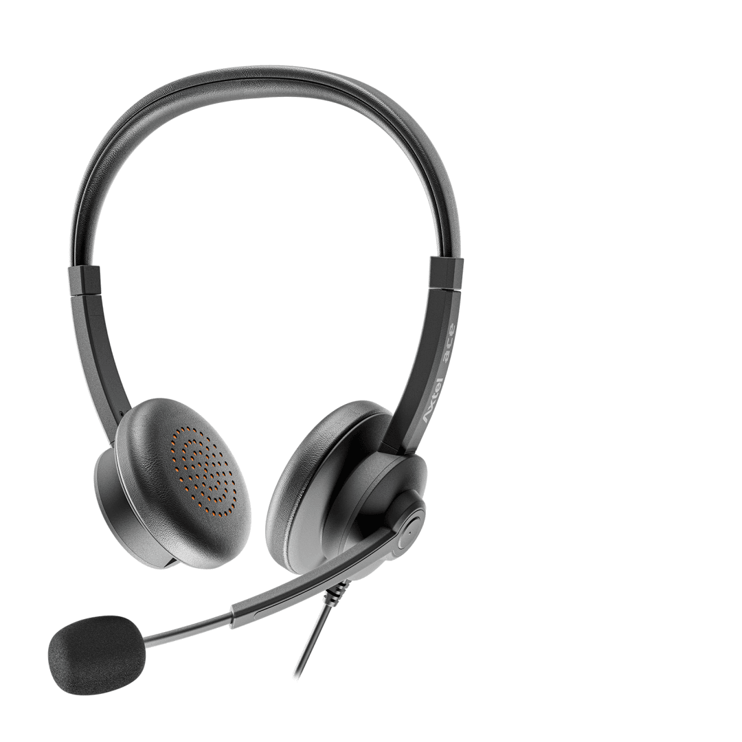 Casti Head-band AXTEL AXH-ACEUCD, Cu fir, Negru