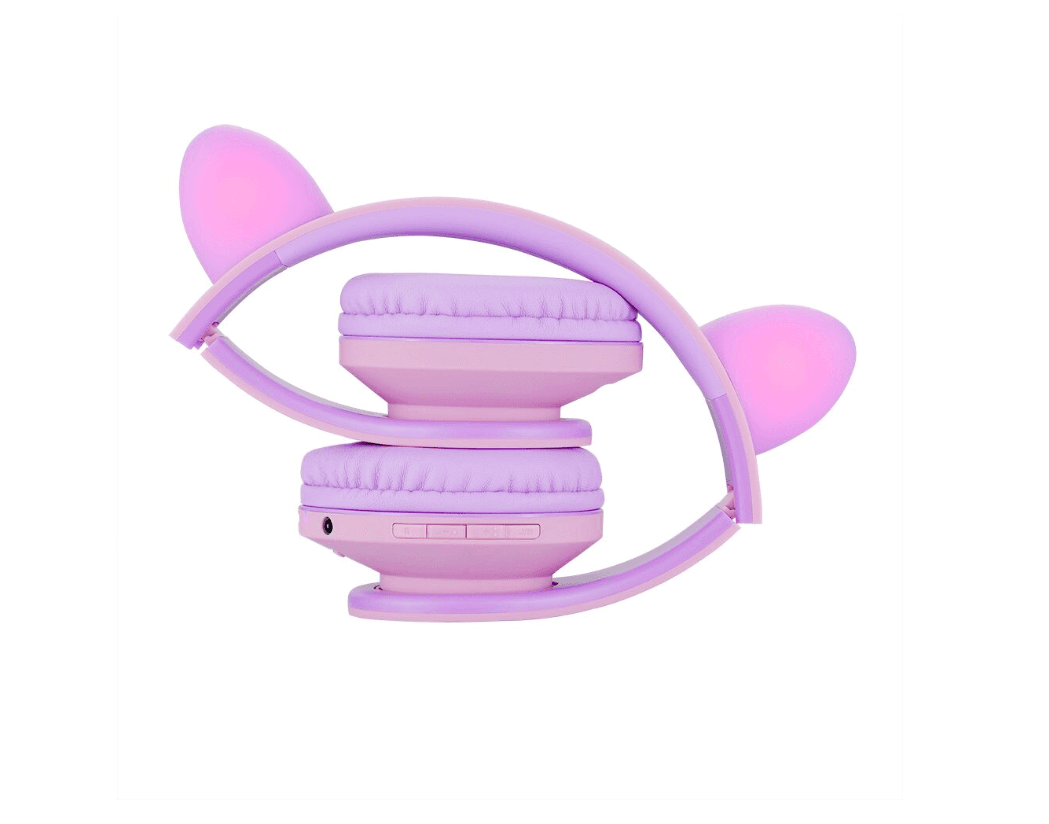 Casti Over-ear POWERLOCUS KidsCat, wireless, Multicolor - 3