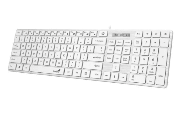 Tastatura Genius SlimStar 126 cu fir, USB, multimedia, 104 taste