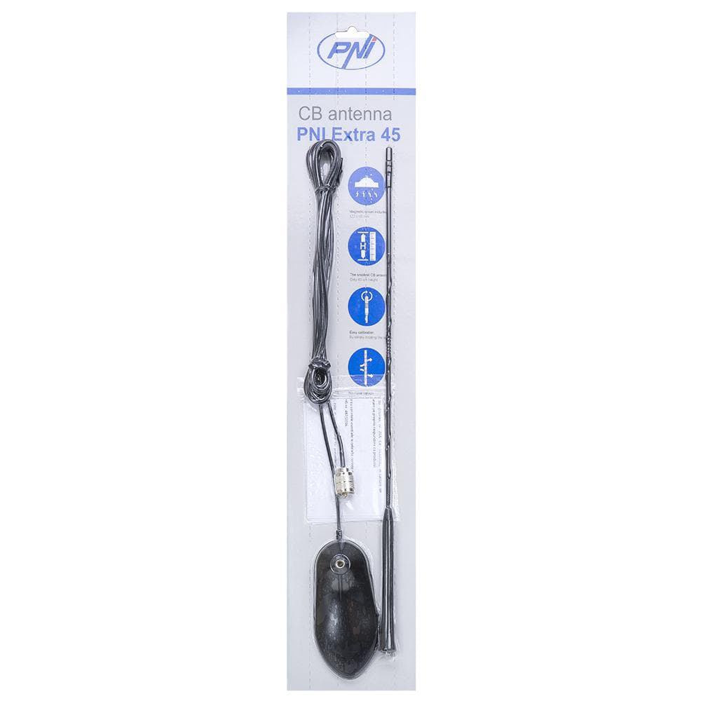 Antena CB PNI Extra 45, cu magnet inclus, lungime 45 - 2