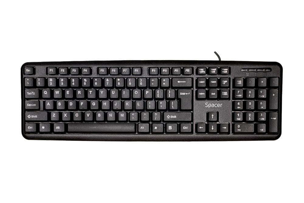 Tastatura Spacer SPKB-S62 cu fir, USB, 104 taste, anti-spill, negru - 2