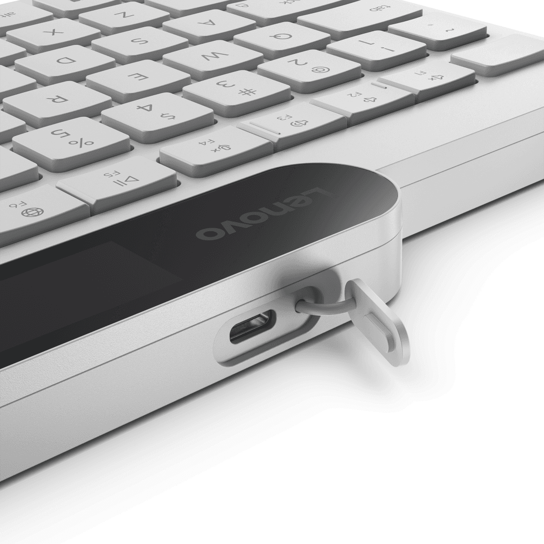 Tastatura Lenovo 800 Self-Charging Bluetooth; reincarcabila cu ajutorul luminii ambientale, - 7