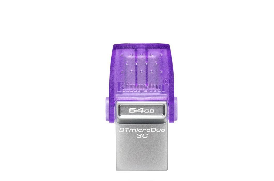 Memorie USB Kingston microDuo 3C 64 GB, USB 3.0, Purpuriu - 2