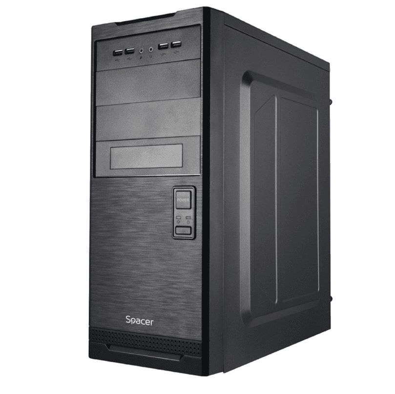 Carcasa SPACER SPCS-OC-STYLE, Mid Tower, Black - 2