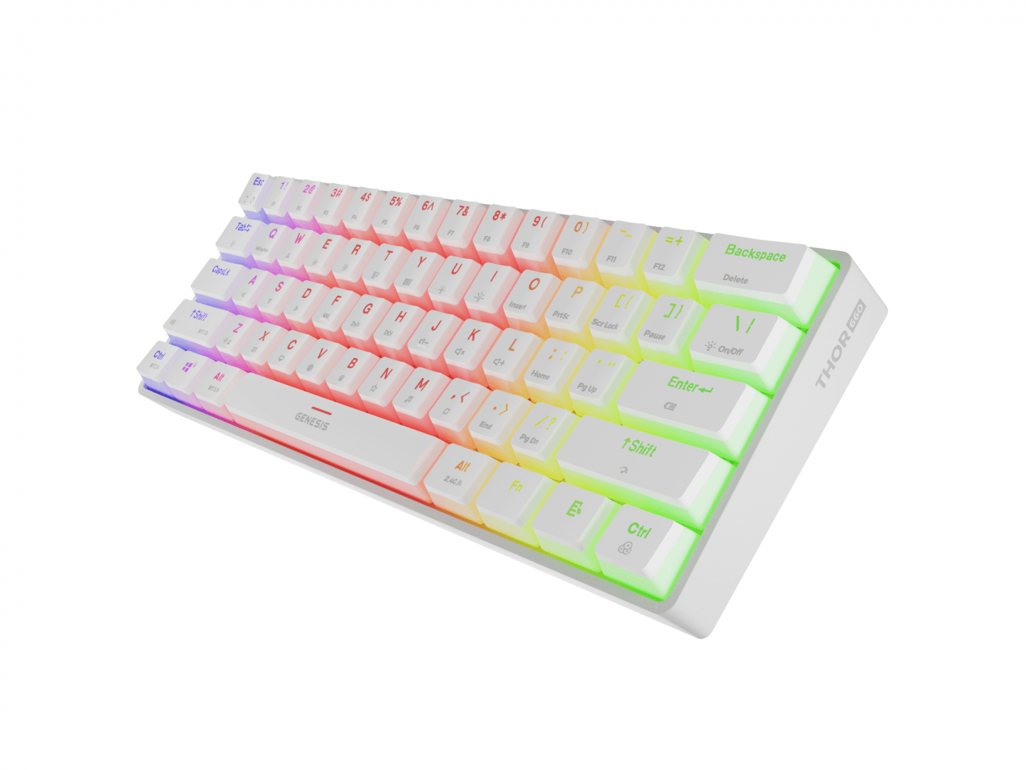 Tastatura gaming mecanica wireless Genesis Thor 660 G2 60% , - 7