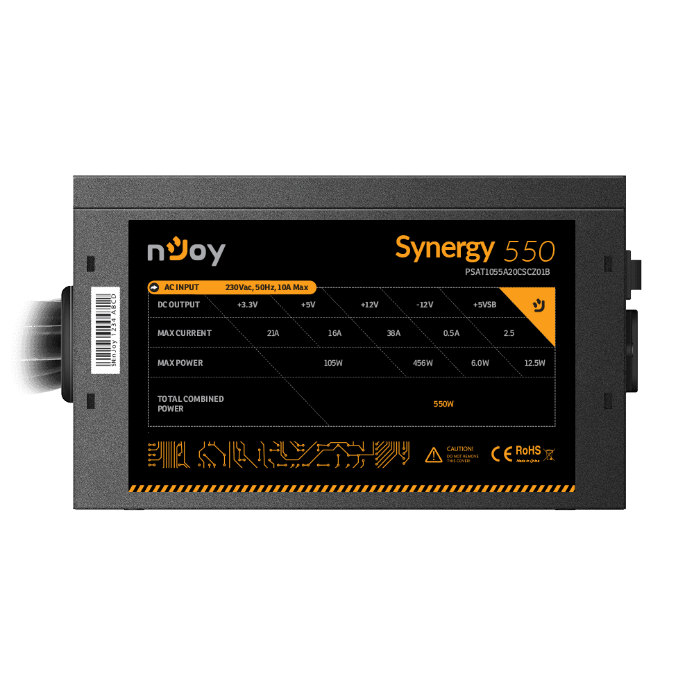 Sursa nJoy Synergy 550, 80 PLUS White, 550W - 2