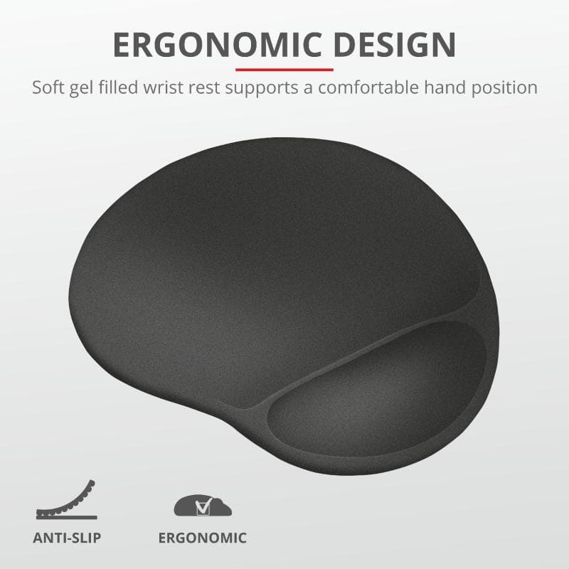 Mouse pad Trust Bigfoot XL, cu gel pad, negru - 3