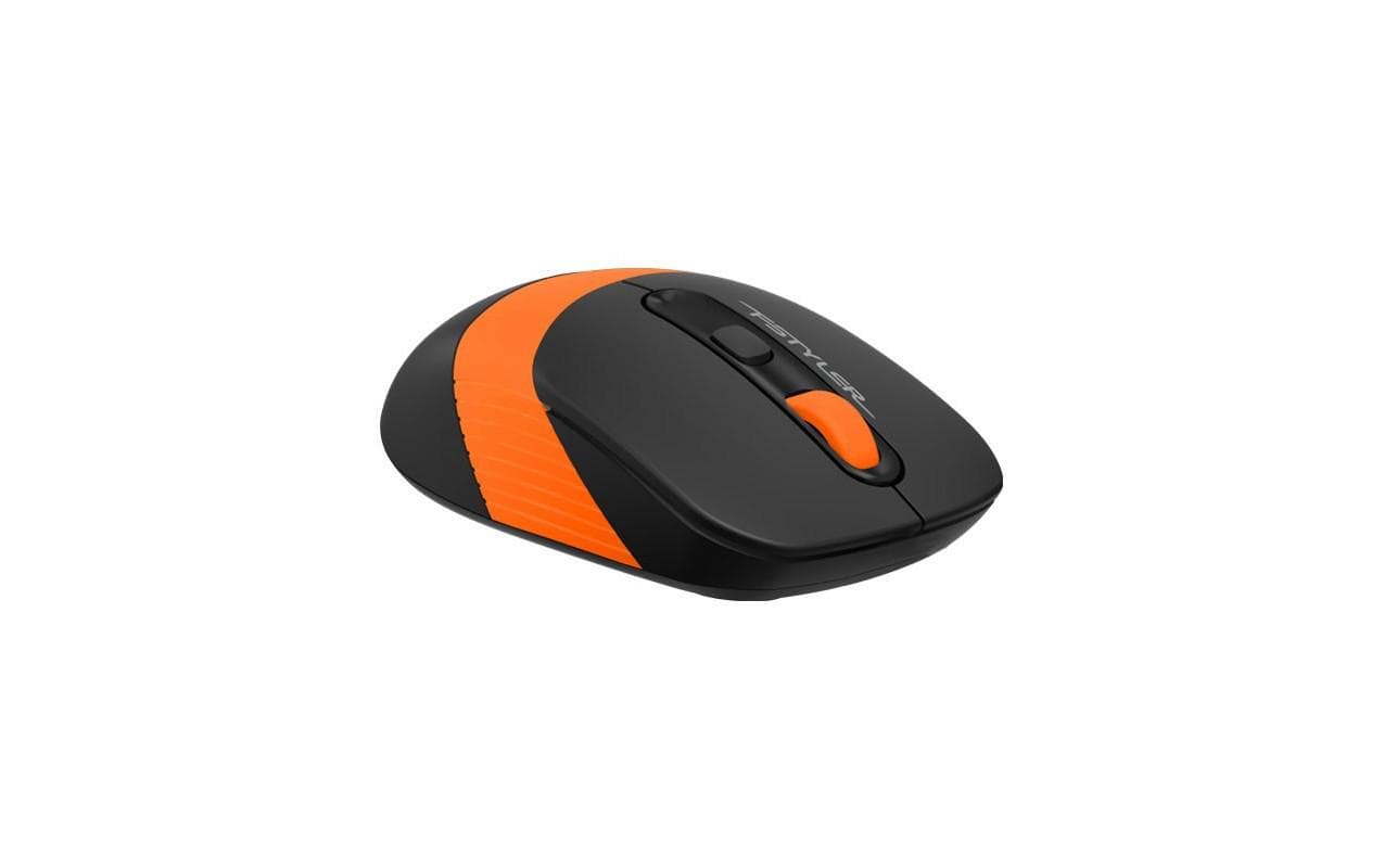 Mouse A4tech, gaming, wireless, optic, 2000 dpi, negru / portocaliu - 2