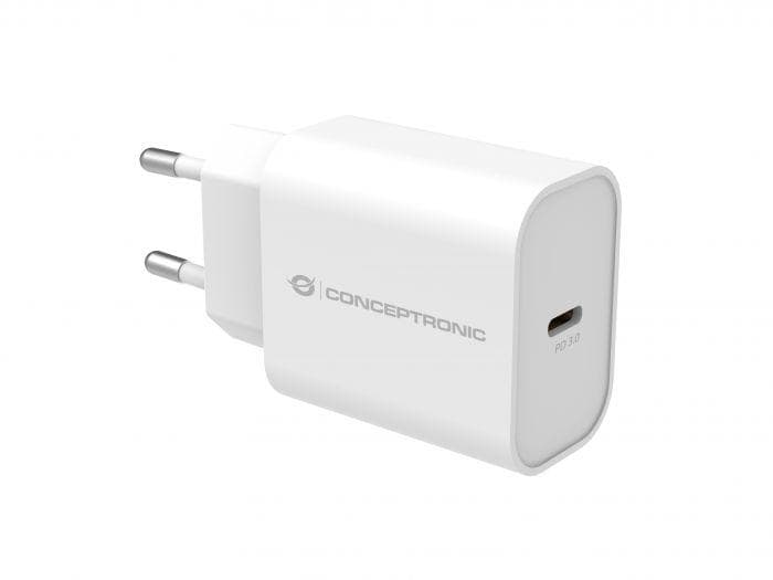 CONCEPTRONIC ALTHEA07W 1-Port 20W USB-C PD Charger, 40.2 x 43.5 - 4