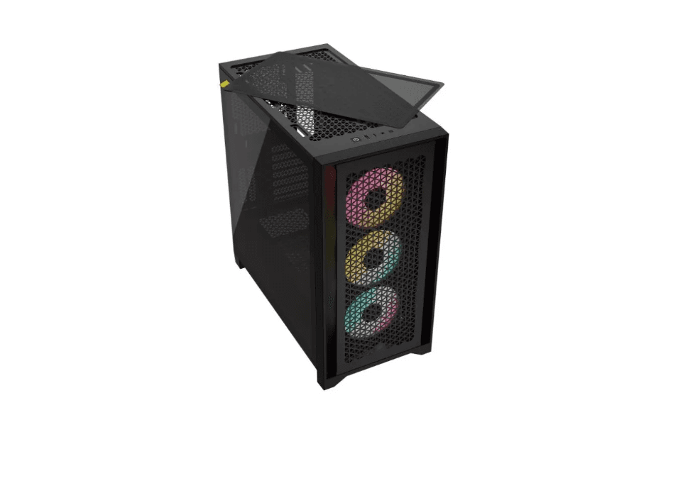 Carcasa Corsair iCUE 4000D RGB, RGB, Mid Tower, Black - 2