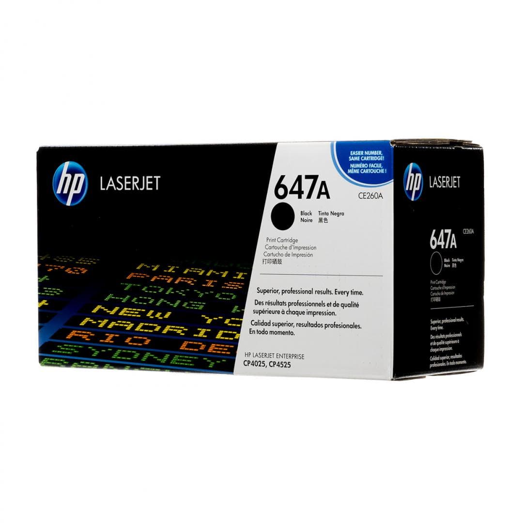HP CE260A BLACK TONER CARTRIDGE  647A, Capacitate 8500 pagini,