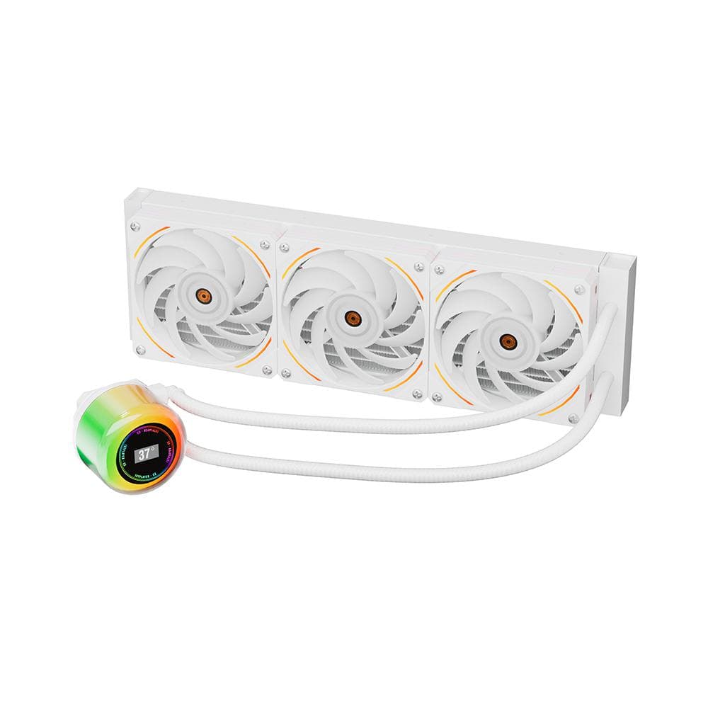 Cooler Procesor 1stPlayer CC-360-wh, display, aRGB, compatibil AMD/Intel, alb - 3