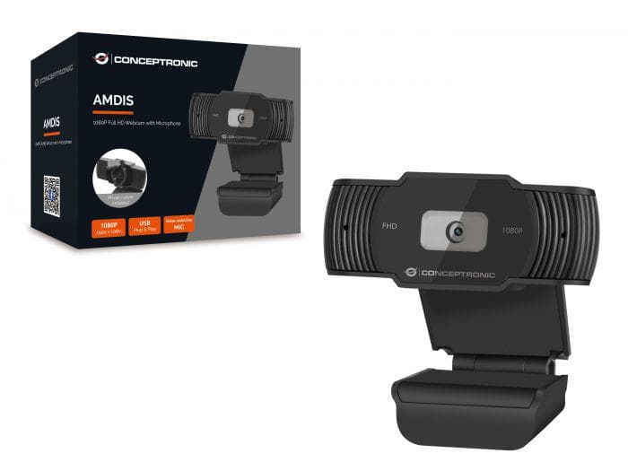 Camera Web Conceptronic AMDIS, rezolutie video Full HD, USB 2.0,