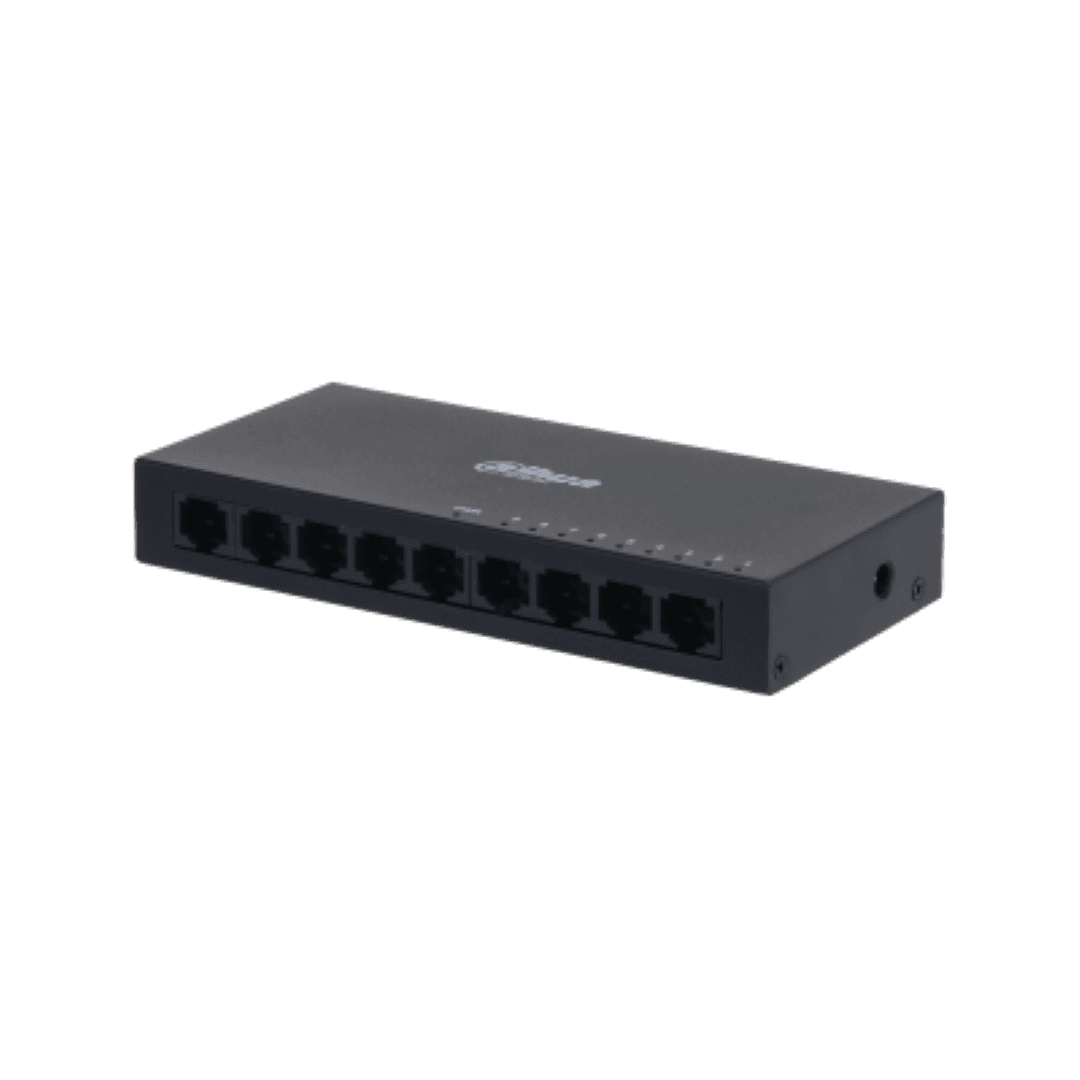 Switch Dahua 9 porturi, unmanaged, Interfata: Port 1-8: 8 × - 2