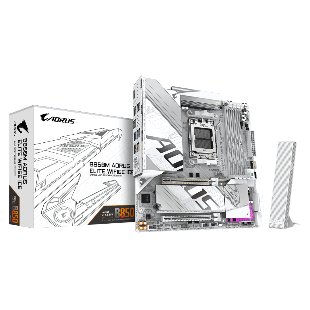 Placa de baza Gigabyte B850M AORUS ELITE WIFI6E ICE, Socket