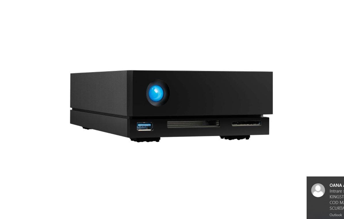 HDD Extern Lacie THUNDERBOLT, 16TB, Negru, USB 3.2 - 2