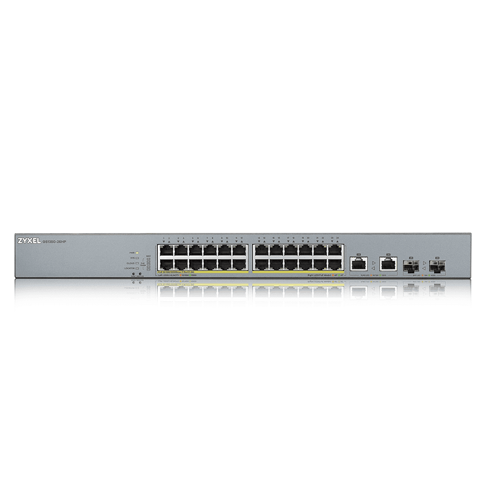 ZYXEL GS1350-26HP 24-PORT GBE POE SWITCH - 2