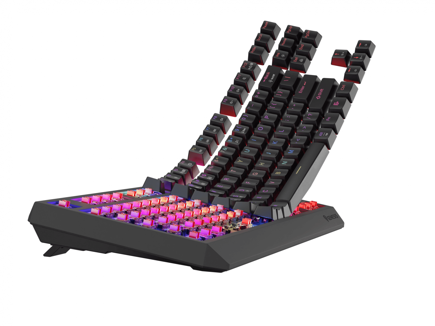 Tastatura gaming mecanica wireless Genesis Thor 230 TKL, iluminare RGB, - 11