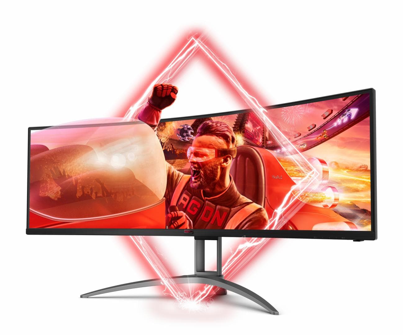 Monitor AOC 48.8" AG493UCX2, Curvature: 1800R, Diagonal (inch): 48.8, Diagonal - 2