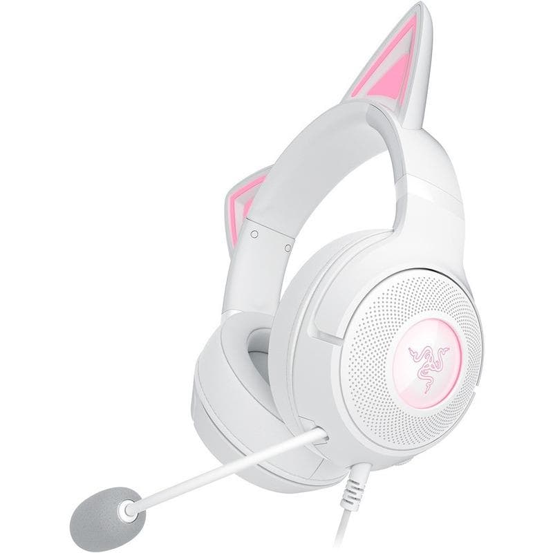 Casti Gaming Head-band RAZER Kraken Kitty V2, Wired, Alb - 3