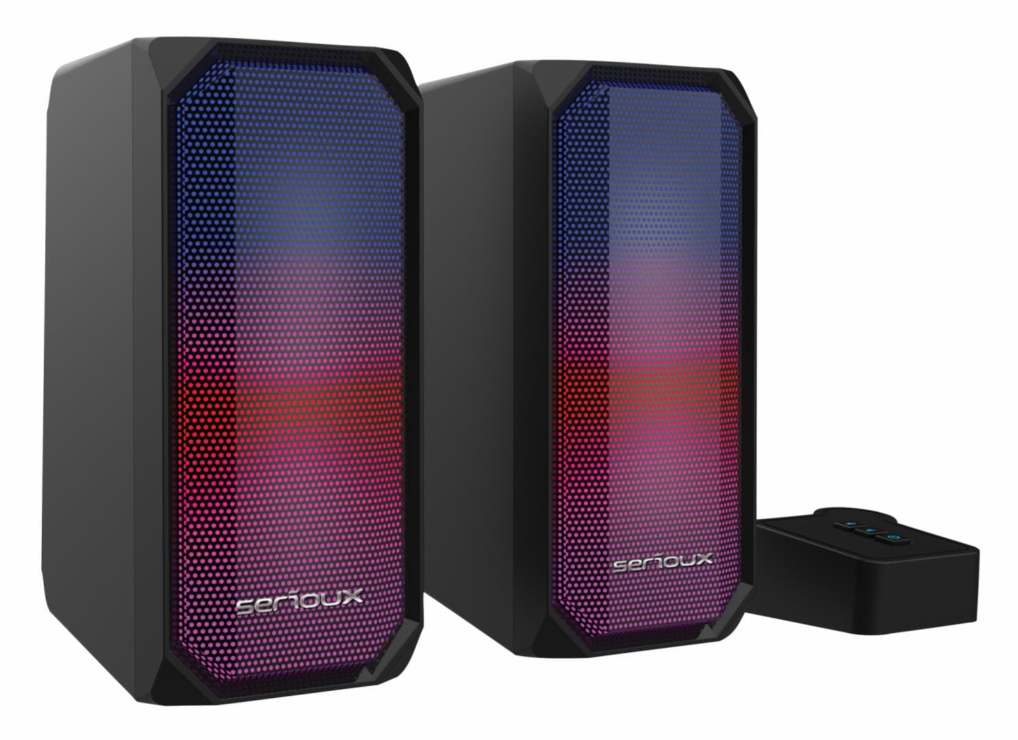 Boxe gaming 2.0 Serioux Kyro RGB, Functie Dual Mode Bluetooth, - 2