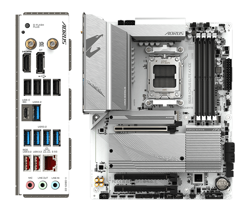 Placa de baza Gigabyte B650 AORUS ELITE AX ICE, Socket - 3