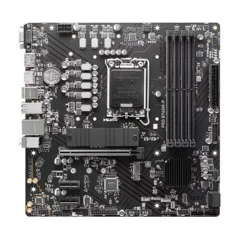 Placa de baza MSI PRO B760M-P, LGA 1700, DDR5, Micro-ATX - 3