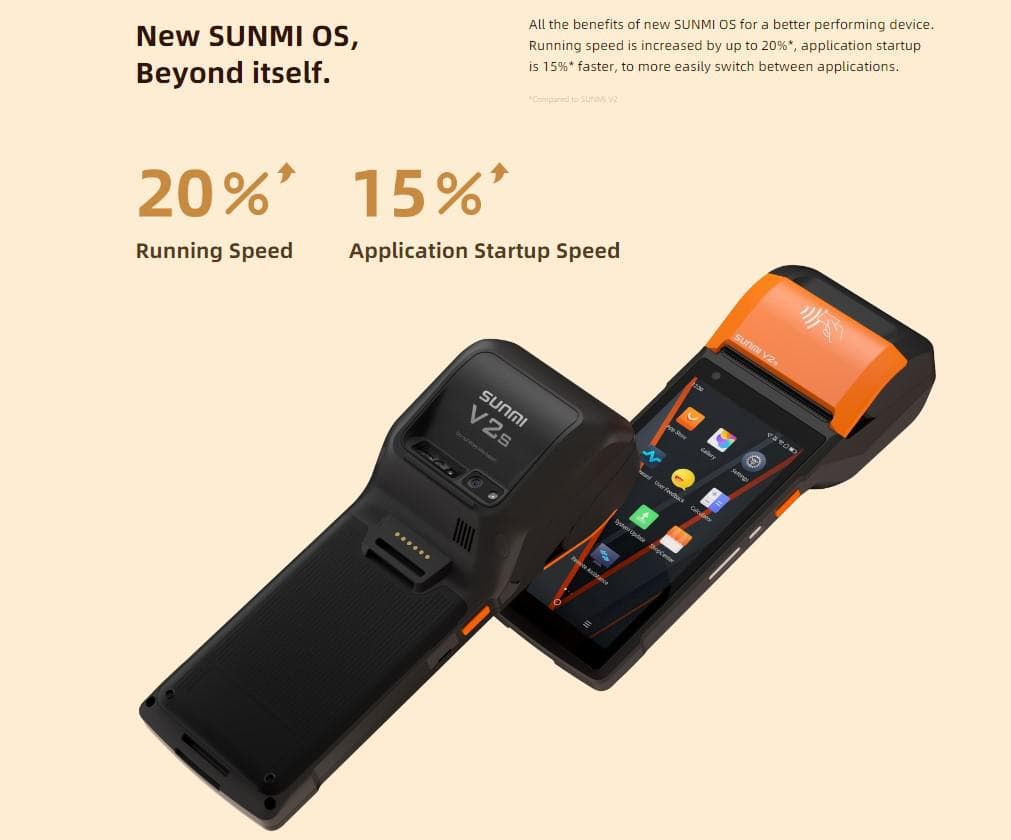 SUNMI MOBILE T5940 V2s - Wireless data POS System, V2S - 3