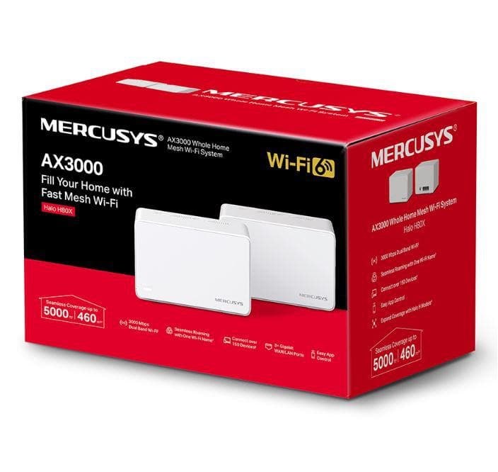 Mercusys AX3000 Whole Home Wi-Fi system HALO H80X(2-PACK),wi-fi 6 Dual-Band, - 5