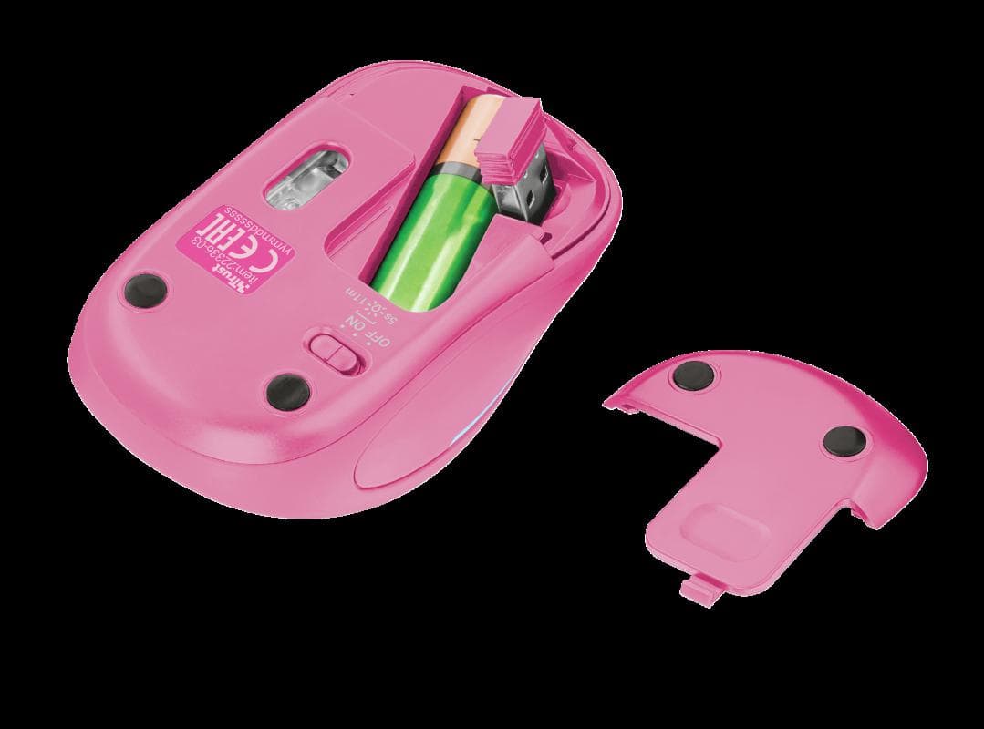 Mouse Trust Yvi FX, Wireless, roz - 4