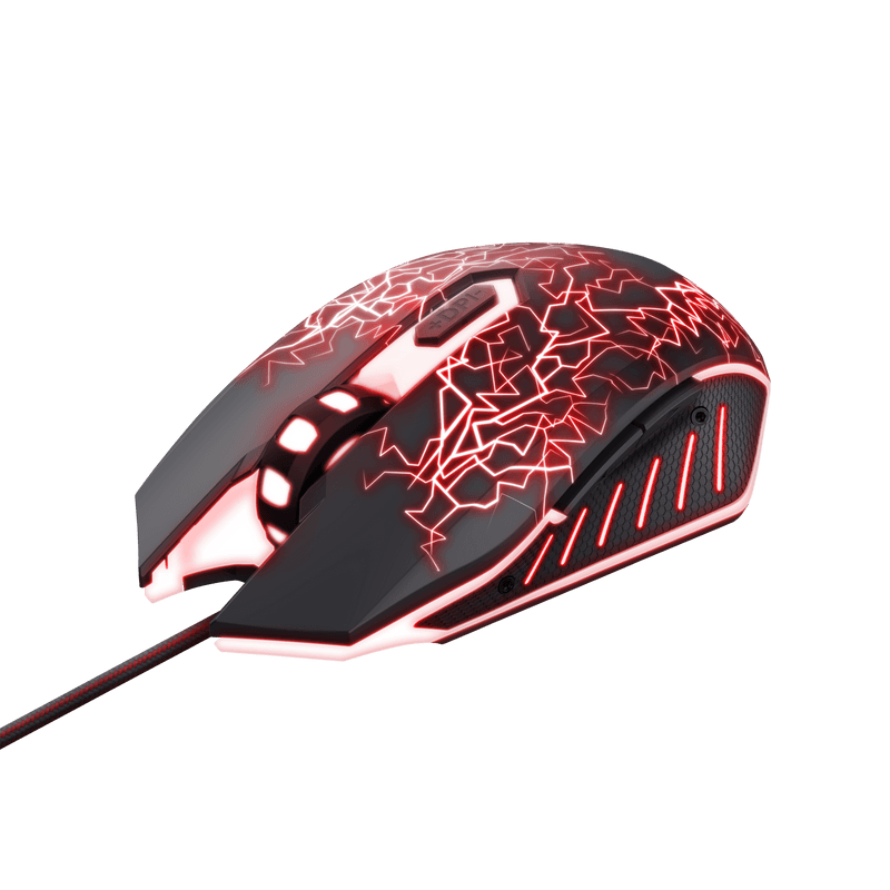 Kit Trust Basics gaming, mouse rezolutie 4000 DPI + mousepad - 3